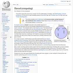 Thread (computer science)
