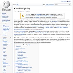 Cloud computing