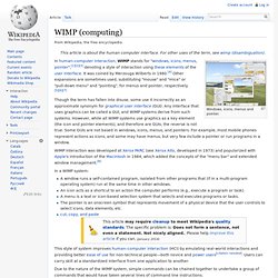 WIMP (computing)