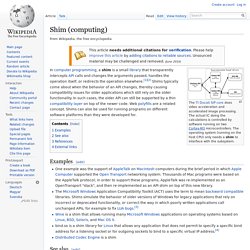 Shim (computing)