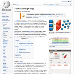 Firewall (computing)