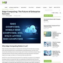 Edge Computing: The Future of Enterprise Success