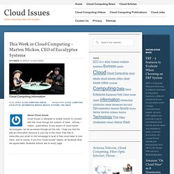 This Week in Cloud Computing - Cloud Computing Information