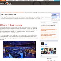 C'est quoi le Cloud Computing ? (ou informatique dans les nuages)