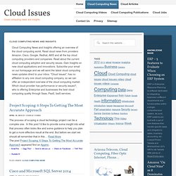Cloud Issues - Cloud Computing News And Information