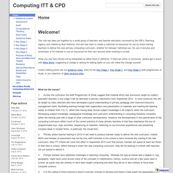 Computing ITT & CPD