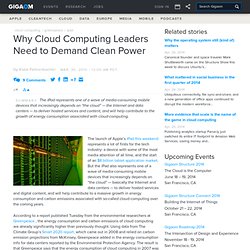 Why Cloud Computing Leaders Need to Demand Clean Power