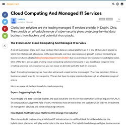 Cloud Computing And Managed IT Services