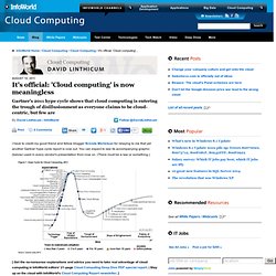 It's official: 'Cloud computing' is now meaningless