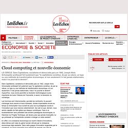 Cloud computing et nouvelle économie