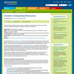 Creative Computing Resources