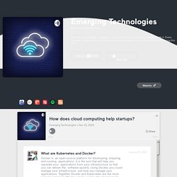 How does cloud computing help startups? by Emerging Technologies