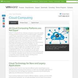 Cloud Computing Services with VMware Virtualization - Cloud Infrastructure