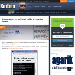 Computrace - Un outil pour vérifier si vous êtes infecté - Korben