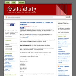 ComtradeTools and Stata: Automating UN Comtrade data downloads « Stata Daily