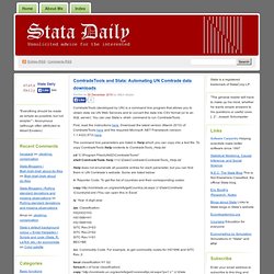 ComtradeTools and Stata: Automating UN Comtrade data downloads « Stata Daily