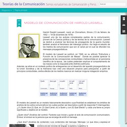 MODELO DE COMUNICACIÓN DE HAROLD LASWELL