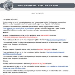 Concealed Carry Qualification