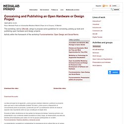 Concebir y publicar un proyecto de hardware o de diseño abierto