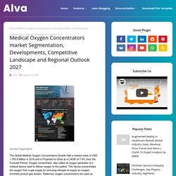 Medical Oxygen Concentrators market Segmentation, Developments, Competitive Landscape and Regional Outlook 2027