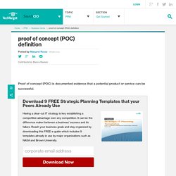 What is proof of concept (POC)? - Definition from WhatIs.com