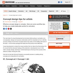 Concept design tips for artists