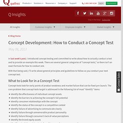 Concept Development: How to Conduct a Concept Test
