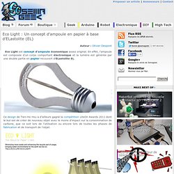 Eco Light ampoule en papier à base d’ELastolite -F