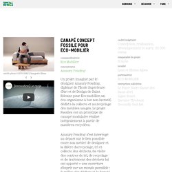Canapé Concept FOSSILE pour ECO-MOBILIER