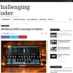 All About OOPs Concept in Python - Challenging Coder