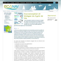 Eco-conception et Analyse du Cycle de Vie - EcoNav