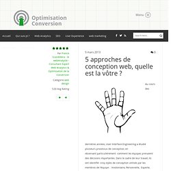 5 approches de conception web, quelle est la vôtre ?