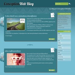 Conception Web Blog - Le blog de Conception WebSite
