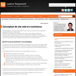 Conception de site web et e-commerce : Consultant web et Expert e-commerce - Ludovic Passamonti