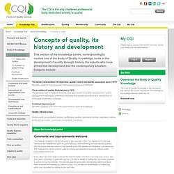 Concepts of quality