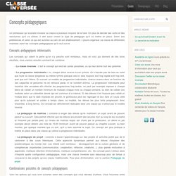 Concepts pédagogiques : guide