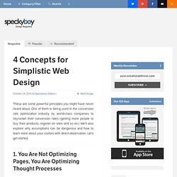 4 Concepts for Simplistic Web Design :Speckyboy Design Magazine