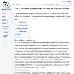Visual Rhetoric/Narrative and Conceptual Representations