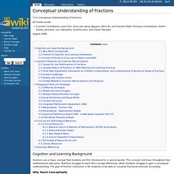 Conceptual Understanding of Fractions - UCI Wiki hosted by EEE