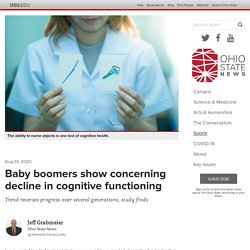 Baby boomers show concerning decline in cognitive functioning