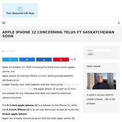 apple iphone 12 Concerning Telus Ft Saskatchewan Soon