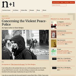 Concerning the Violent Peace-Police