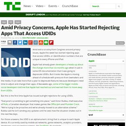 Amid Privacy Concerns, Apple Has Started Rejecting Apps That Access UDIDs