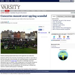 Varsity: concerns mount over spying scandal