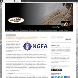 21/03/14: NGFA Voices Concerns to OSHA Over Proposed Rule to Track Workplace Injuries, Illnesses