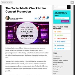 Concert Promotion Ideas - Postano