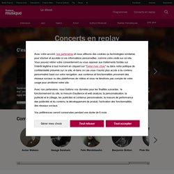 Concerts classiques, jazz : streaming audio et replay vidéo – France Musique