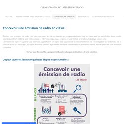 Concevoir une émission - Clemi Strasbourg - Ateliers webradio