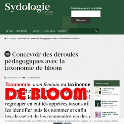 La taxonomie de Bloom, qu'est-ce que c'est ?