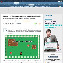 Bitmelo : un éditeur et moteur de jeu de type Pixel Art qui vous permet de concevoir de petits jeux pixelisés en JavaScript